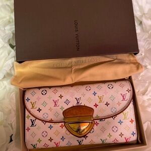 Louis Vuitton Multicolor Murakami Women's Clutch Wallet Authentic